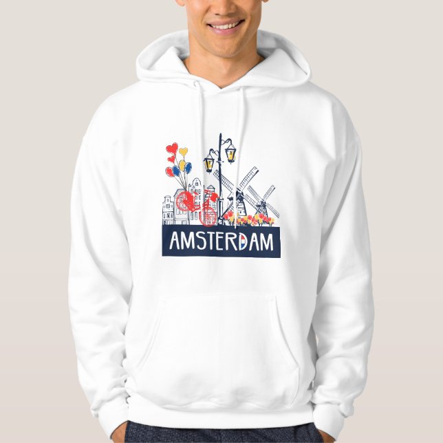 Amsterdam Hoodie creative and unique (Front)