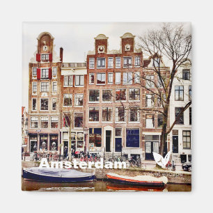 Amsterdam houses - fridge magnet by Velvet Escape