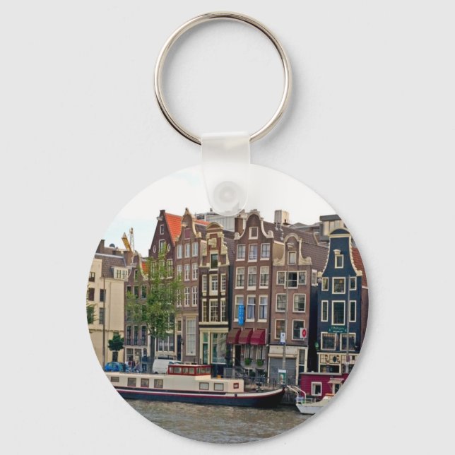 Amsterdam, houses on the canal key ring (Front)