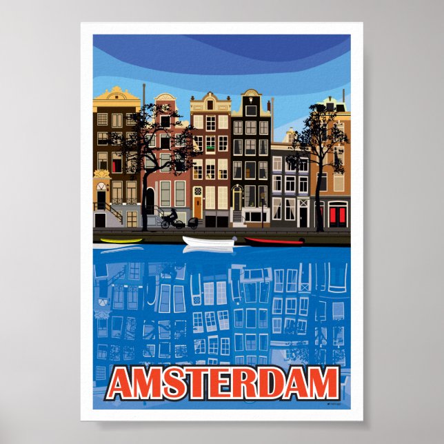 Amsterdam Houses Poster (Front)