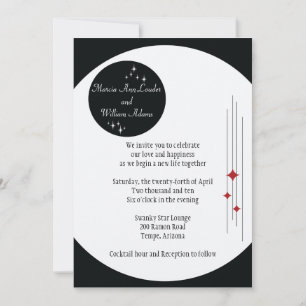 Amsterdam Invitation: Crimson Invitation