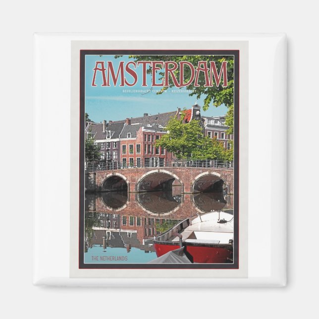 Amsterdam - Keizersgracht-RGrachtCentrum Magnet (Front)