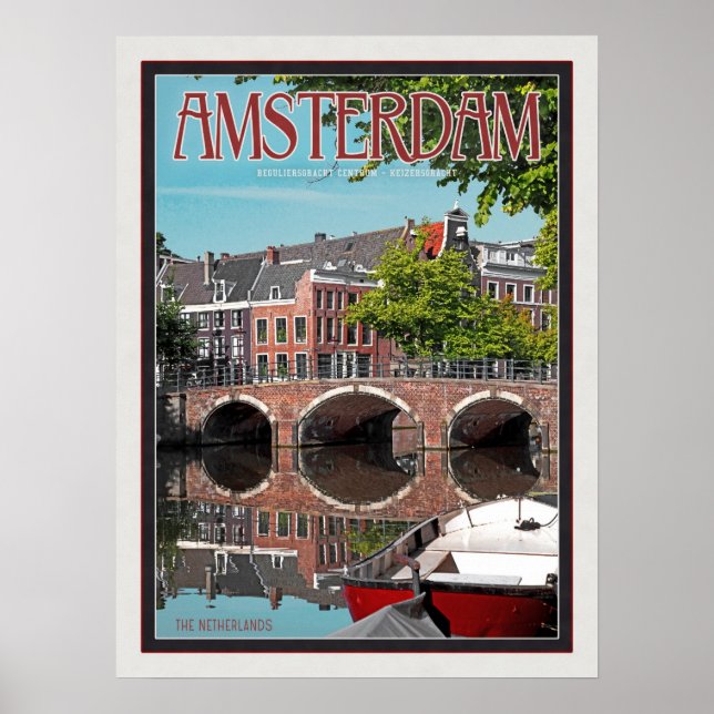 Amsterdam - Keizersgracht-RGrachtCentrum Poster (Front)