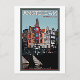 Amsterdam - Leidsestraat - Keizersgracht Postcard