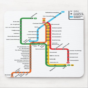Amsterdam metro Mousepad
