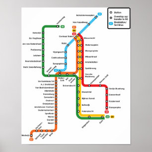 Amsterdam metro Poster