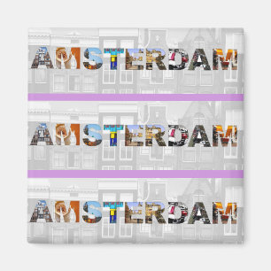 Amsterdam Netherlands Canal Homes Travel Photos Magnet