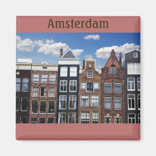 Amsterdam Netherlands Canal Houses Magnet