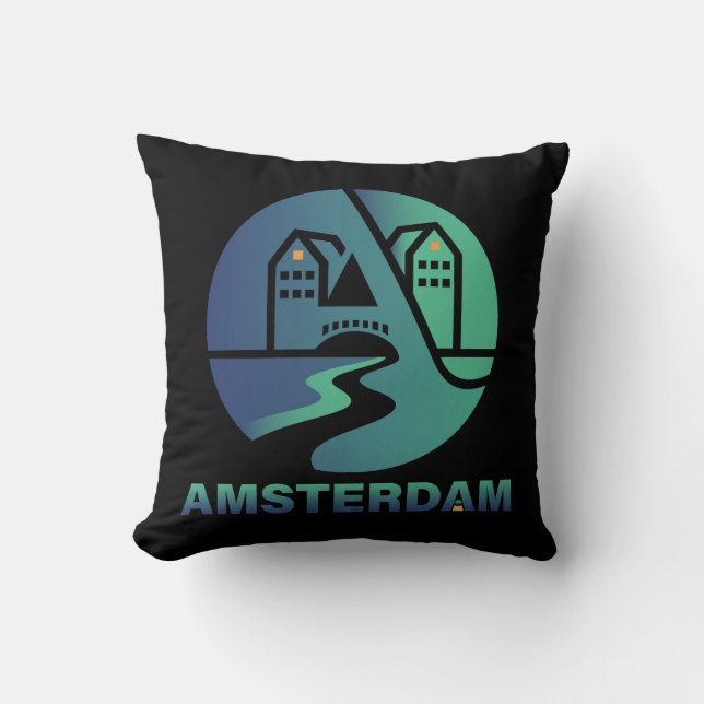 Amsterdam Netherlands Europe Cushion (Front)