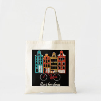 Amsterdam Netherlands Heritage Europe Travel Bike Tote Bag