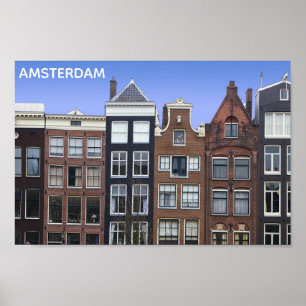 Amsterdam Netherlands Holland Canal Homes Poster