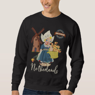 Amsterdam, Netherlands (Holland) Dutch Girl Sweatshirt