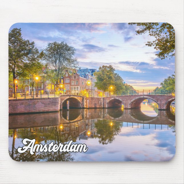 Amsterdam, Netherlands Mouse Pad (Front)