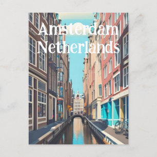 Amsterdam Netherlands Postcard