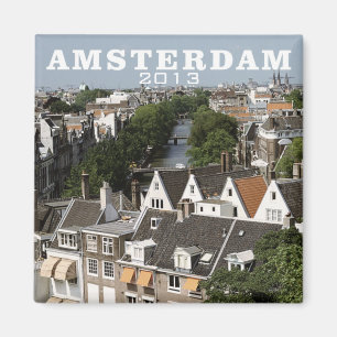 Amsterdam Netherlands Travel Fridge Magnet