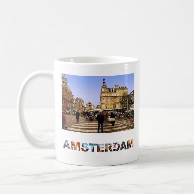 Amsterdam Netherlands Travel Photo Create Your Own Coffee Mug (Left)