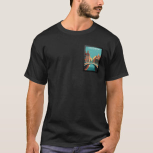 Amsterdam Netherlands Travel Poster T-Shirt