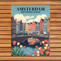 Amsterdam Netherlands Vintage Travel Bicycles