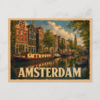 Amsterdam Netherlands Vintage Travel
