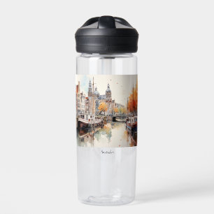 Amsterdam, Netherlands Water Bottle