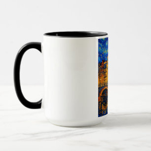 Amsterdam Night Mug – Van Gogh Inspired Canal Ligh