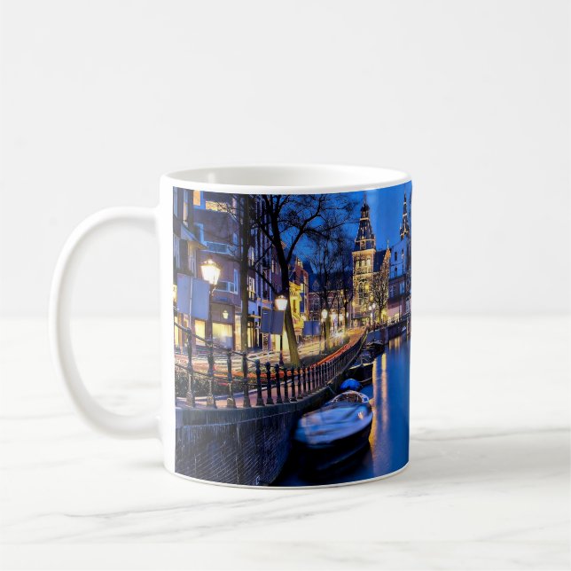 Amsterdam Night Wallpaper-67657 Coffee Mug (Left)