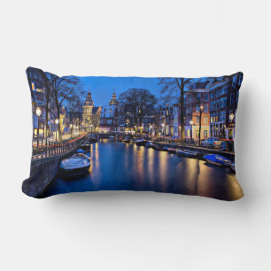 Amsterdam Night Wallpaper-67657 Lumbar Cushion