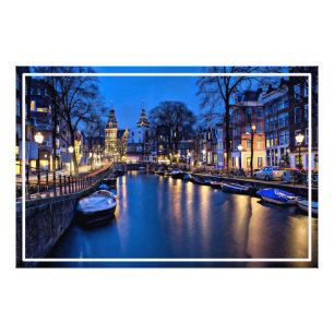 Amsterdam Night Wallpaper-67657 Photo Print