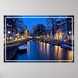 Amsterdam Night Wallpaper-67657 Poster