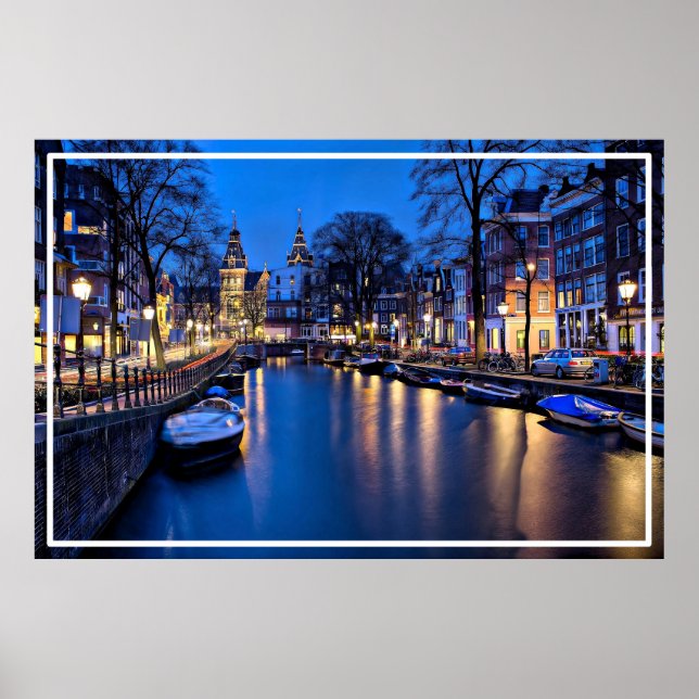 Amsterdam Night Wallpaper-67657 Poster (Front)