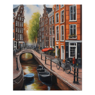 Amsterdam oil painting art poster