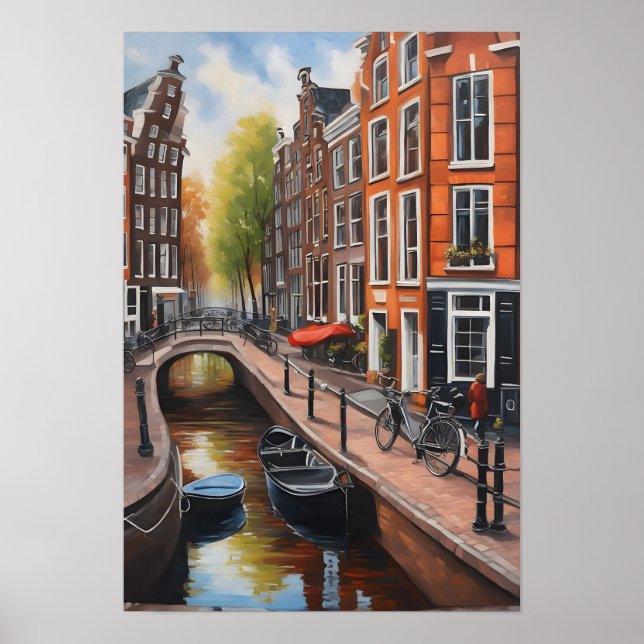 Amsterdam oil painting art poster (Front)