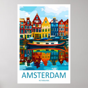 Amsterdam ParkVintage Travel National Ski Poster
