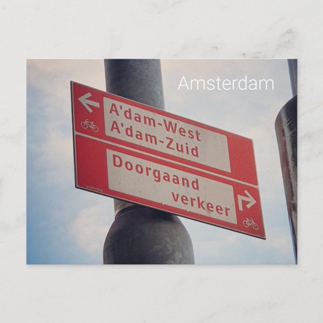 Amsterdam Postcard (Front)