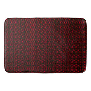 Amsterdam Red Throw Pillow Bath Mat