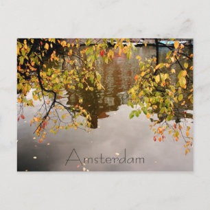 Amsterdam reflection postcard