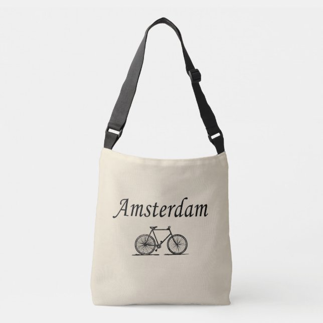 Amsterdam retro bicycle crossbody bag (Front)