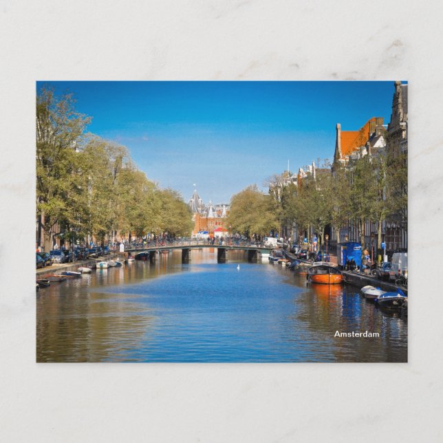 Amsterdam - River Postcard (Front)