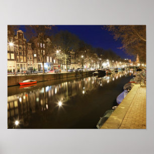 Amsterdam River Poster