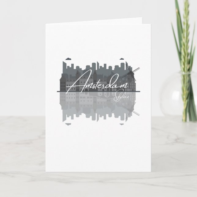 Amsterdam Skyline Card (Front)