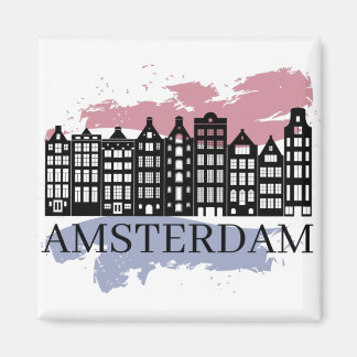 Amsterdam skyline design 3 magnet