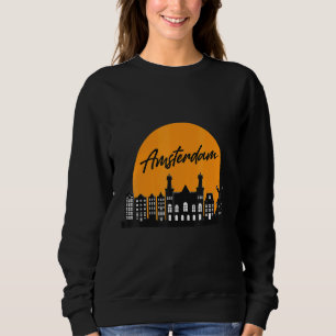Amsterdam Skyline Dutch Souvenir Netherlands Touri Sweatshirt