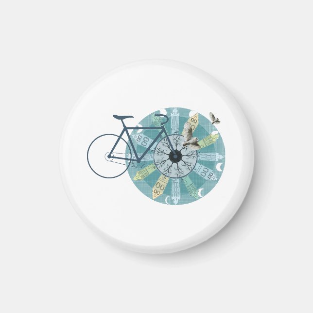 Amsterdam skyline magnet (Front)