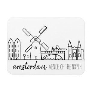 Amsterdam Skyline Magnet