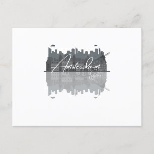 Amsterdam Skyline Postcard