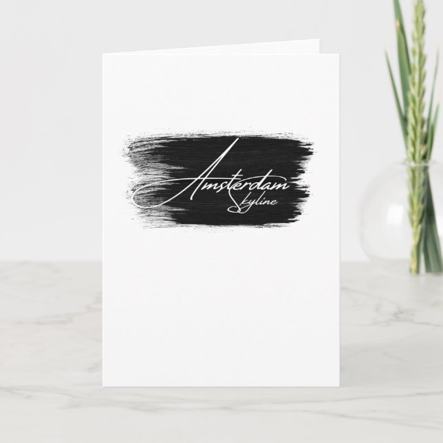 Amsterdam Skyline Writing Card (Front)