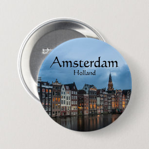 Amsterdam Souvenir 7.5 Cm Round Badge