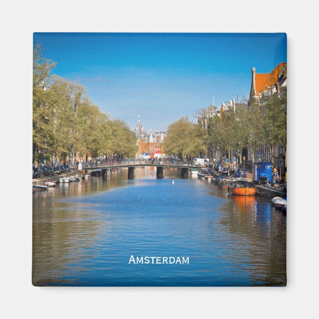 Amsterdam Square Magnet (Front)