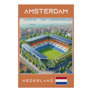 Amsterdam Stadium - Netherlands Ecological Design Poster