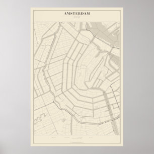 Amsterdam Street Map Poster